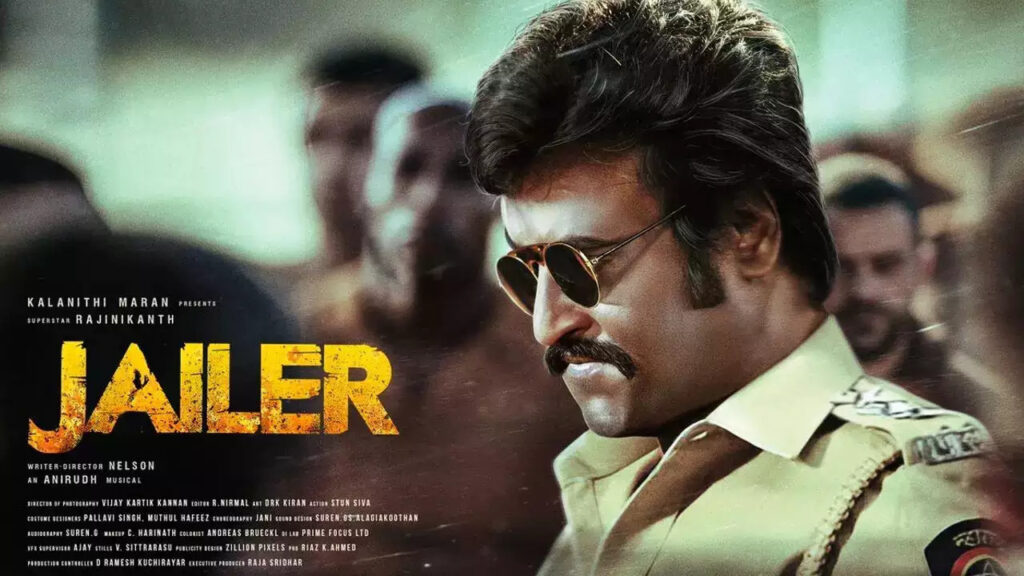 Tamil movie Jailer starring Rajinikanth, Mohanlal, Tamanna, Shiva Rajkumar