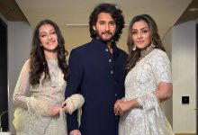 Mahesh Babu with daughter Sitara Ghattamaneni and wife Namrata Shirodkar Copy