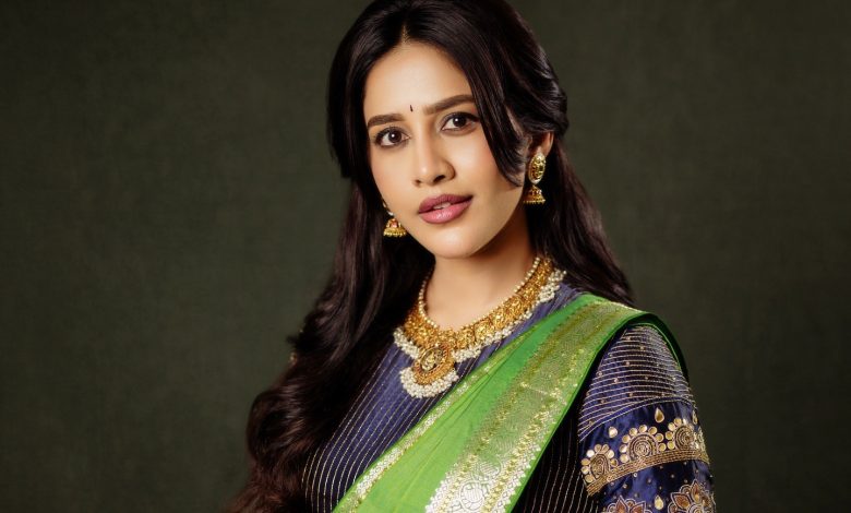 Nabha Natesh classic look in green saree August 2, 2026 (2) Copy
