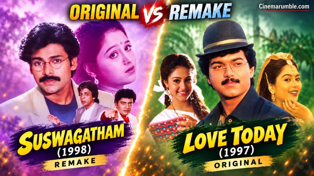 3. Suswagatham (1998) Love Today (1997)