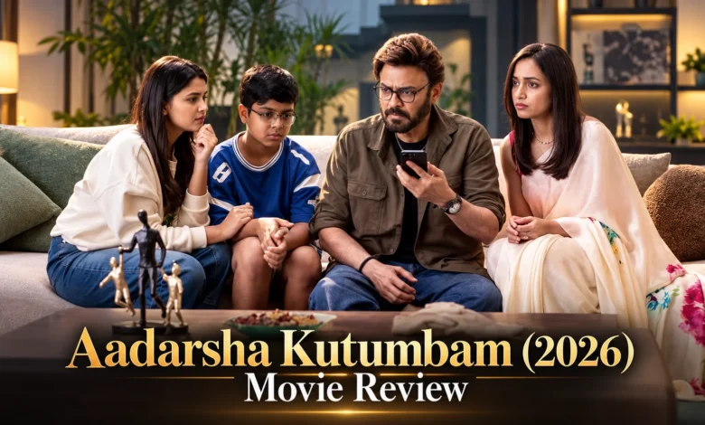 Aadarsha Kutumbam Telugu Movie Review starring Victory Venkatesh, directed by Trivikram