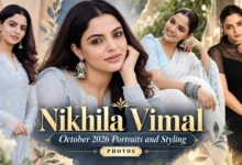Nikhila Vimal Images in saree, chudi 2026