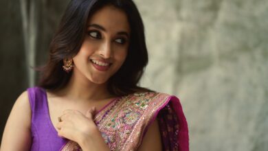 Priyanka Mohan in pink saree 2026 (2)