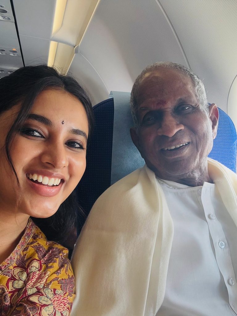 Priyanka Mohan with Illayaraja