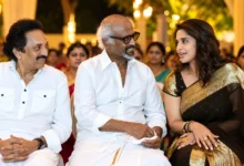 Shalini Ajithkumar with Rajinikanth Anirudh Navarathri function Oct 21, 2026