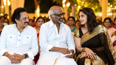 Shalini Ajithkumar with Rajinikanth Anirudh Navarathri function Oct 21, 2026